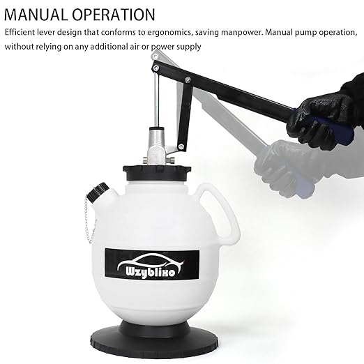 7.5L Transmission Fluid Pump Kit with 15 ATF Adapters, 2 Gallon Manual ATF Refill Kit,Transmission Fluid Transfer Pump (Black)