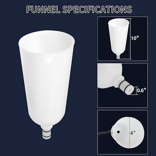 DPTOOL Oil Funnel Set, Automotive Oil Funnel Set for Engine Oil Changes, Oil Dispenser Funnels Kit with Flexible Extension and 14 Oil Cap Adapters Compatible with GM Ford VW BMW Audi Land Rover Etc