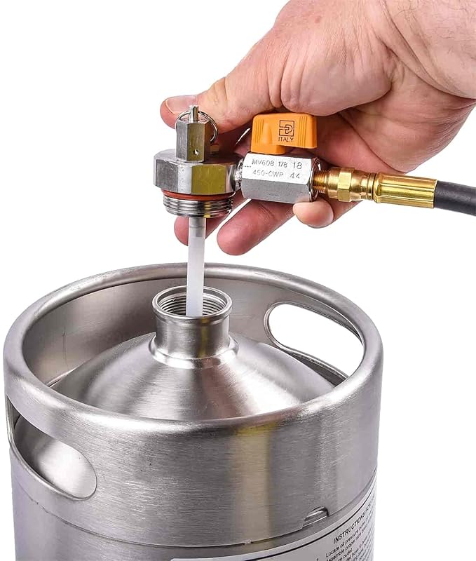 JEGS Pre-Lube Engine Oiler | 2-Gallon Stainless Steel Tank | Made In USA | Large Easy-to-Fill Cap | 75 Lbs Safety Blow-Off Valve | 8 ft. Chemical Resistant Hose w/Swivel End