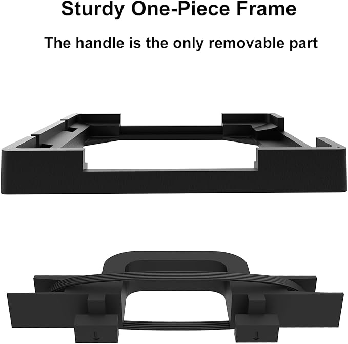 Starlink Mini Mount, Universal All-in-One Hardtop Antenna Holder with Handle & Cable Management for RV Van Boat UTV, Upgradable M8 Port for Magnetic Base, UV Resistant Bracket Kit (Mount Only)