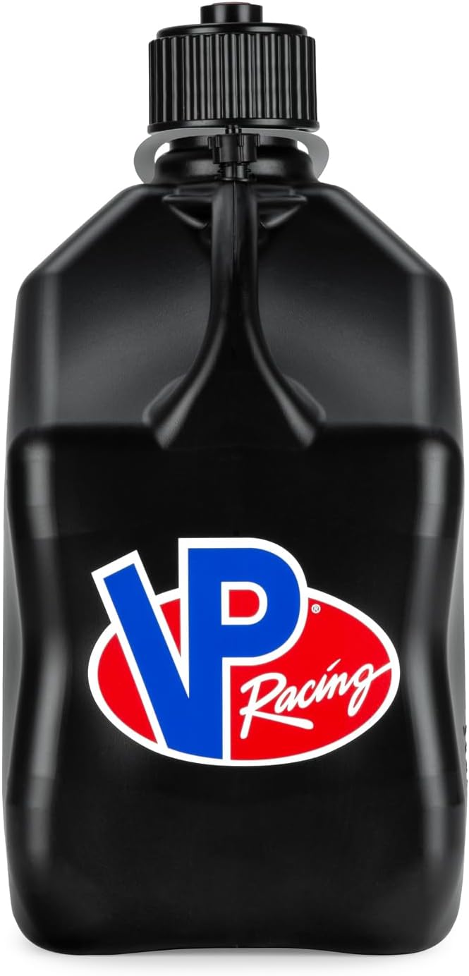 VP Racing 3582-CA, 5.5-Gallon Square Motorsport Jug Black (3 Pack), w/Battery Powered Fluid Transfer Pump (1 Pack)