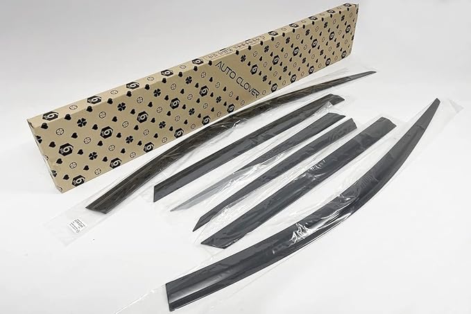 AUTOCLOVER Smoke Black Tinted Side Window Wind Deflectors 6p Compatible with 2023 All New Sportage, E260