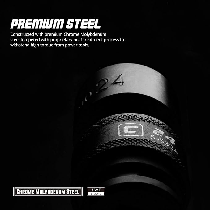 Capri Tools 18 mm Universal Impact Socket, 1/2-Inch Drive, 6-Point, Metric