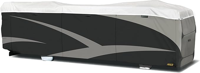 ADCO 34826 Designer Series Gray/White 34' 1" - 37' DuPont Tyvek Class A Motorhome Cover
