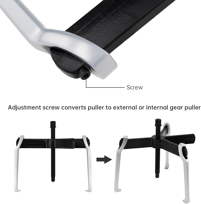 ChgImposs 2 Jaw 3 Jaw Gear Puller, Multifunctional Puller for Auto Car Repair Hand Tools, Forge and Stamp Bearing Puller (12 Inch)