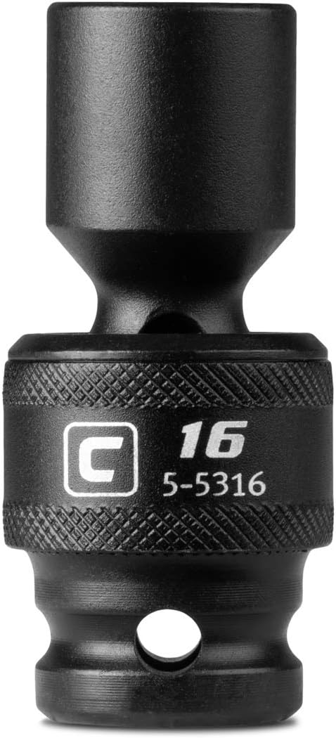 Capri Tools 16 mm Universal Impact Socket, 1/2-Inch Drive, 6-Point, Metric