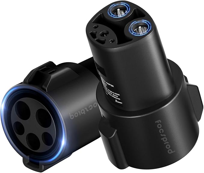 J1772 to Tesla Charger Adapter, Max 80A 250V Fast Charging Only for Tesla Model 3/Y/X/S/Cybertruck Charging Adapter, Compatible with SAE J1772 EV Charge to Tesla Adapter