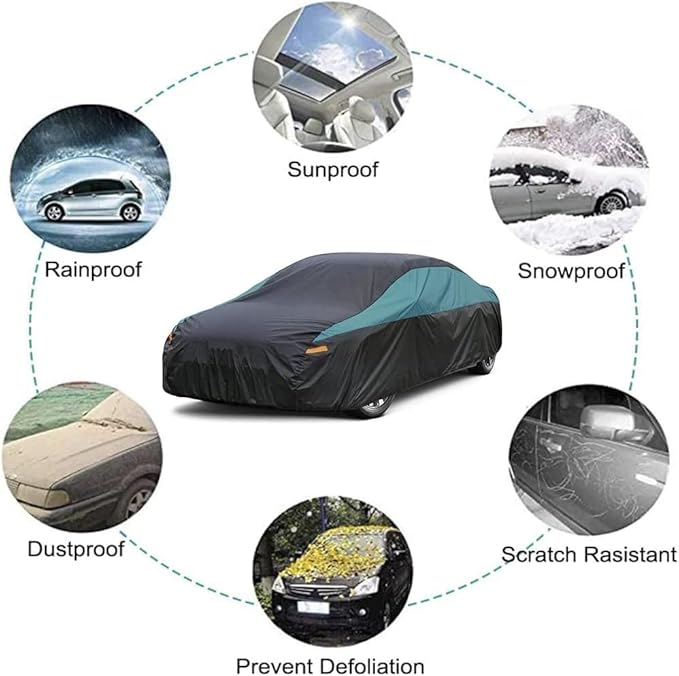 Car Cover for Coupe Sport Car Waterproof All Weather, Suitable for Mazda Miata/MX-5, Honda S2000, BMW Z3, Saturn Sky, Pontiac Solstice, Volkswagen Cabrio, Toyota MR2 Spyder etc.