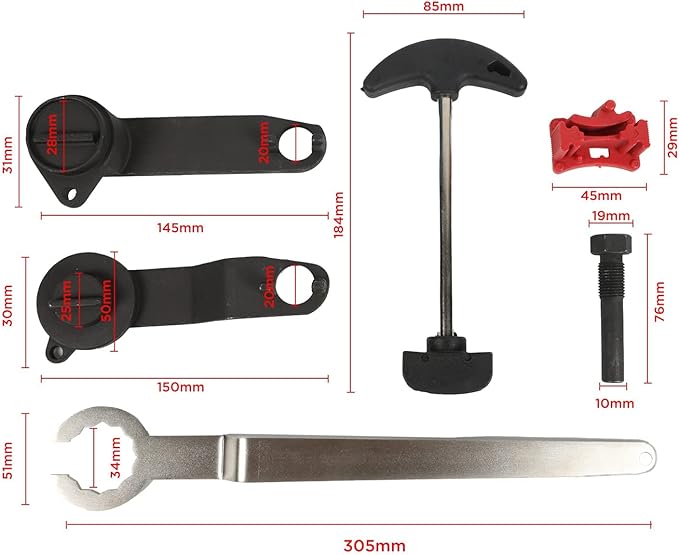 MR CARTOOL Timing Belt Tool Engine Camshaft Tool Kit Compatible with Volkswagen VW New Jetta Santana LaVida 1.4T 1.6 1.4 EA211 Belt Dedicated