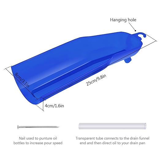 Oil Change Kit for Harley Davidson Touring Sporster Dyna Motorcycle Oil Filter Funnel Primary Case Funnels Drip Free Oil Change Tool Set Accessories (None Wrench)