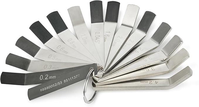 Feeler Gauge Jake Brake Tool Set for Volvo & Mack MP7 MP8 MP10 D12 D13 D16 Engine Intake & Exhaust Valve Adjustment Kit (14pc) Replaces 88880053 88880052 85111377