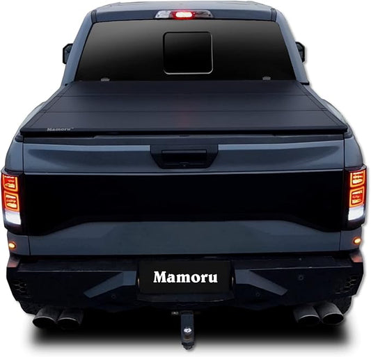 Mamoru 5.5ft Hard Tri-Fold Tonneau Cover for 2004-2014 Ford F-150 | 2006-2014 Lincoln Mark LT Truck Bed Cover | Fleeside