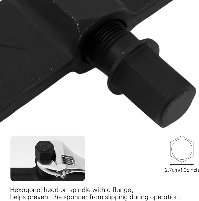 ChgImposs 14 Inch 2-Jaw Gear Puller, Adjustable Bearing Puller Gears + Wire Brush + Gloves, Reversible Removal Tool, CR-V Two Claws Puller Tool for Removal of Pulleys Flywheels Bearings Gears