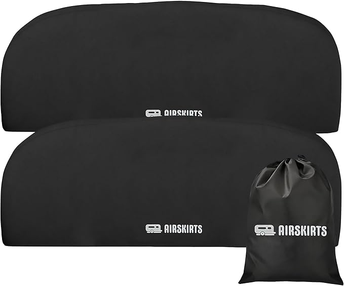 Triple-Axle RV Tire Covers for Trailers, RVs, Campers, Waterproof and UV Resistant, Thick 600D Oxford Polyester Material, Durable Protection, Fits 27"-30" Tires, RV Tire Covers Set of 2