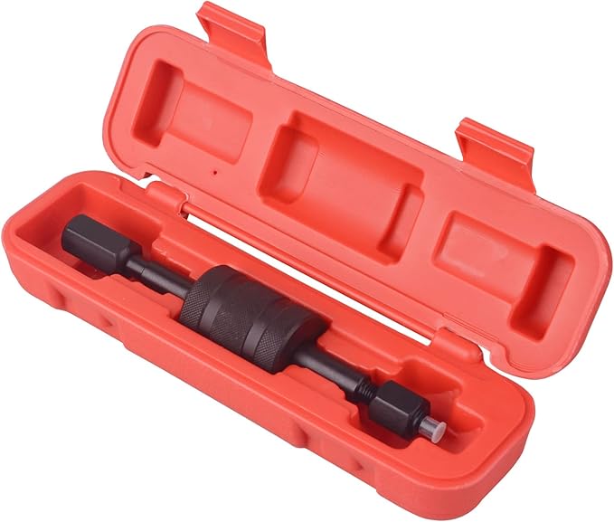 DAYUAN Diesel Injector Puller Tool with Slide Hammer, Fuel Injector Remover with M8 M12 M14 Thread Adapters