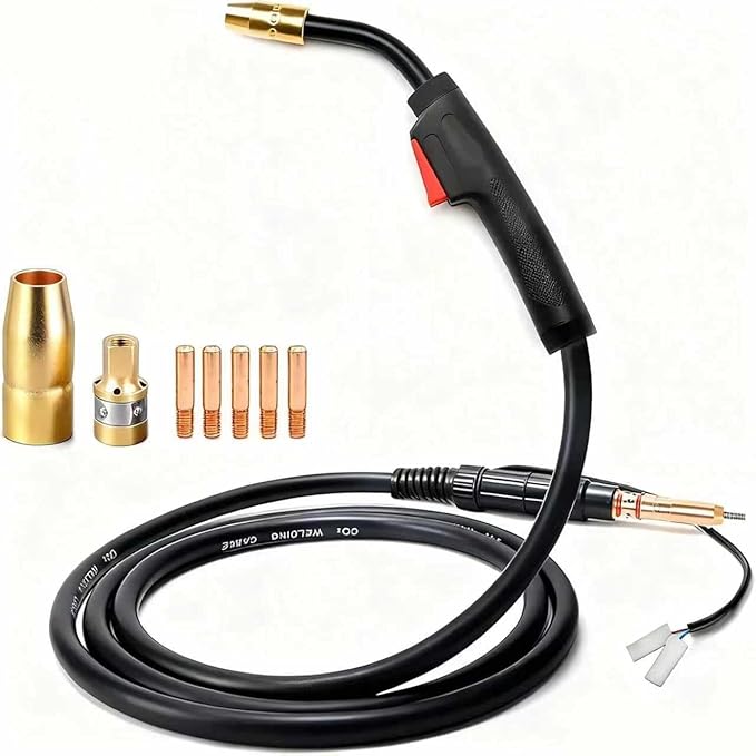 10ft Mig Gun Parts Replacement Fits Hobart Handler 130XL, 135, 140, 175, 187 and AutoArc XLT142 & XLT182 mig welder H-10/195957 H100S2-10/245924 guns