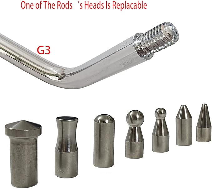 22 Pcs Car Dent Repair Rods, Hard Spring Steel Dent Rods, Dent Repair Tools, Professional Hail Dent Removal Tool for Minor Dents, Door Dings,Hail Damage,Linear Dent and Large Dent