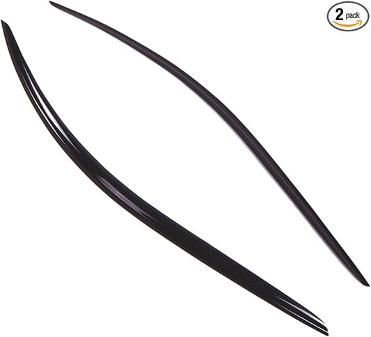 TuningPros Outside Mount Window Vent Visors Rain Guards Compatible with Toyota Celica 2000-2005 | Side Window Wind Deflectors Rain Shields | Smoke Tinted, 2 Pcs Set, DGWV-419