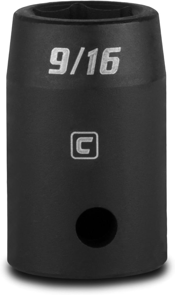 Capri Tools 9/16-Inch Shallow Impact Socket, 1/2-Inch Drive, 6-Point, SAE, CP55054