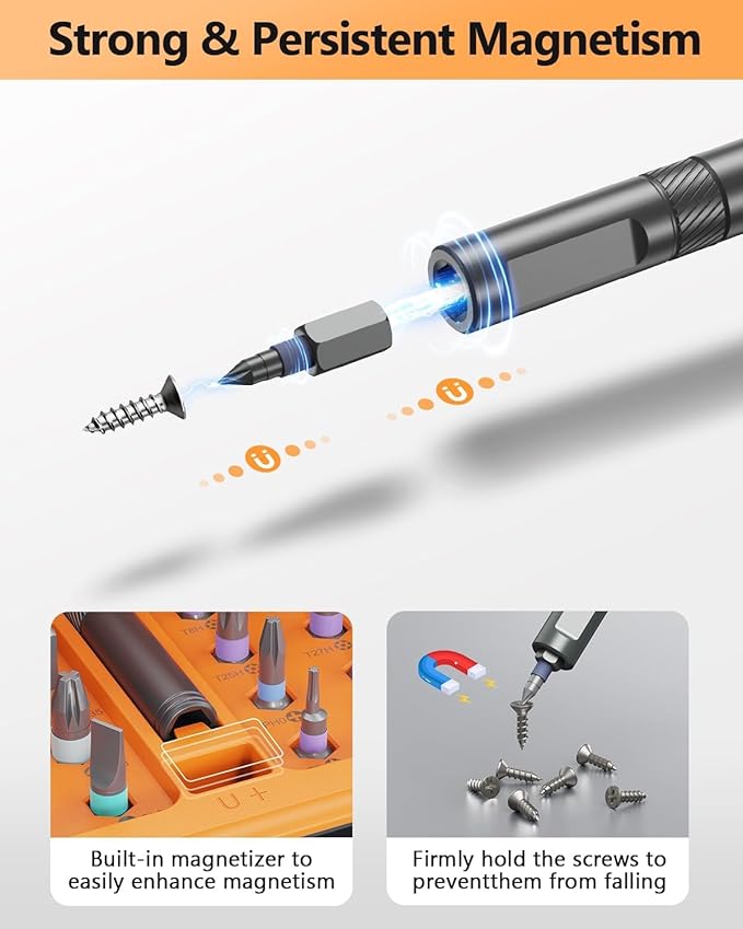 Upgraded 42 in 1 Magnetic Screwdriver Set, Ankilo DIY Ratchet Screwdriver Set, Multi Bit Magnetic Drive with 40 PCS Magnetic Bits, Portable Repair Tool Kit for Home, Bike Repairs for Christmas Gifts