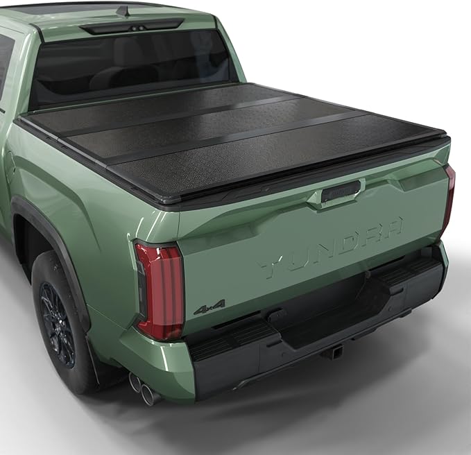 Hard Folding Truck Bed Tonneau Cover HTF034 Fits 2022-2026 Toyota Tundra 5‘6" Bed w/OE Rail System (66.7")