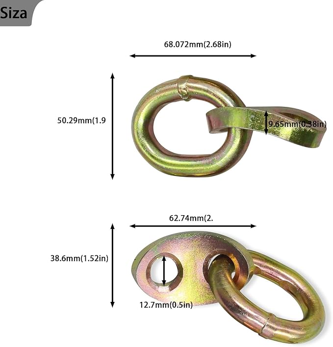 Engine 7100 Lifting Bracket 5,500 lb Capacity Engine Lift Bracket Kit For Load Levelers and Lifting Slings, 4pcs