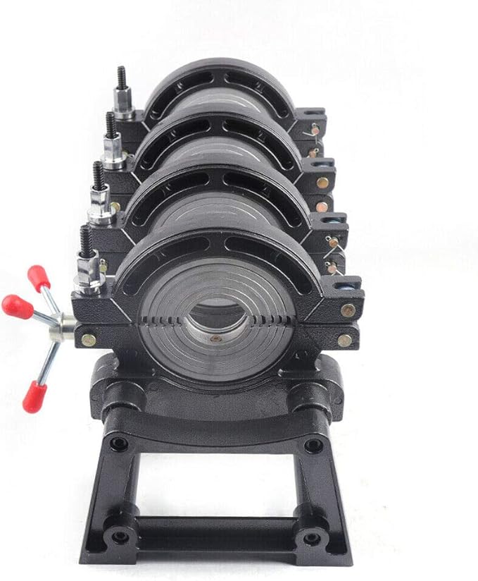 2.48-6.3Inch Fusion Pipe Welder, 4 Clamps Manually Operated HDPE Butt Fusion Welding Machine for PE PP PB PVDF HDPE PVC