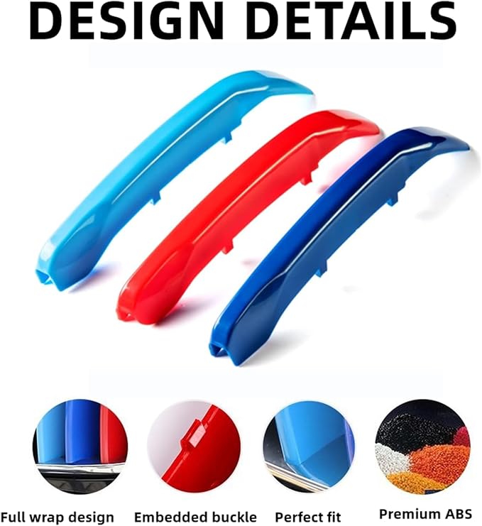 Automotive Grill Inserts for BMW X1 F48 2016-2019 7-Beam, Front Grille Accessories