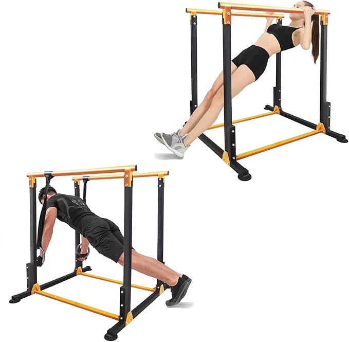Multi-Function Dip Stands Home Gym Parallel Bars Workout Dip Station Strength Training Fitness