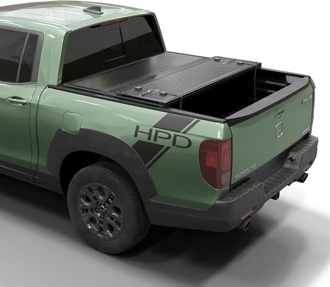 Hard Folding Truck Bed Tonneau Cover |HTF039|Fits 2017-2026 Honda Ridgeline 5' Bed (64")