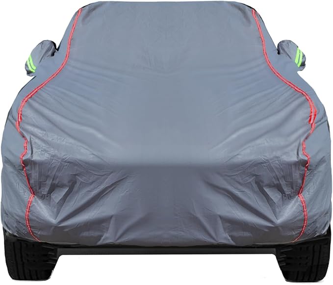Breathable New Material, Waterproof Car Cover, Locks and Zipper Doors, Sunscreen Waterproof UV Prevention Snowproof Wind and Windproof,Suitable for Indoor Outdoor,for Pickup 180"-206",C6