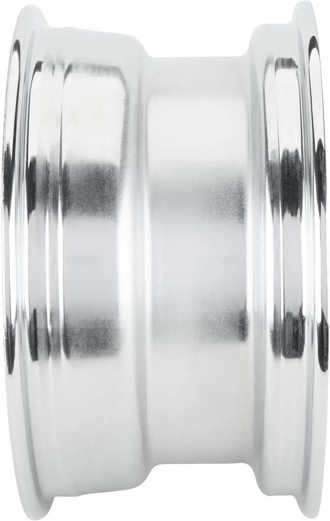 Speedway Motors Smoothie 15 x 8” Raw Steel Wheel, 5 x 5” and 5 x ½” Dual Bolt Circle Pattern, 3.75” Center Bore Diameter and Compatible with Tapered-Style Lugs