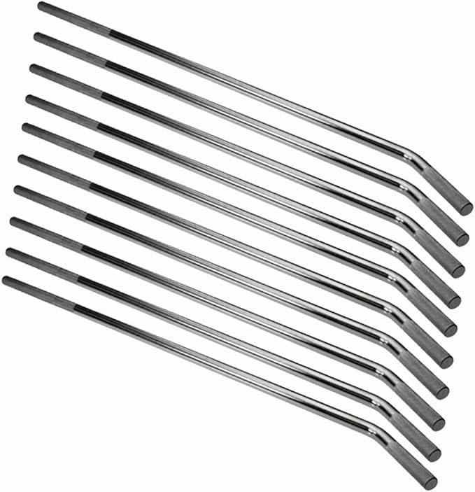 Mytee Products 10 Pack 28" Standard Winch Bar for Flatbed Trailer - Chrome Polished Steel Winch Bar with Non-Slip Handle - Strap Binder Bar for Flatbed Winches