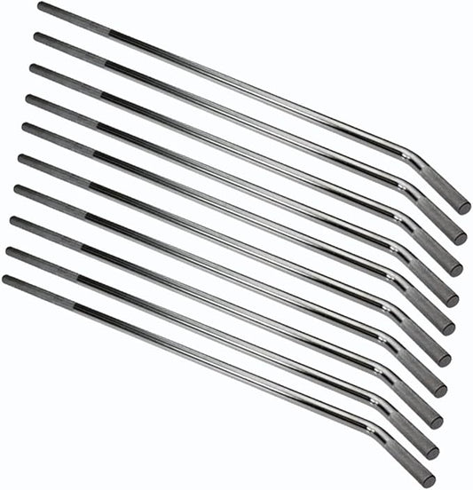 Mytee Products 10 Pack 28" Standard Winch Bar for Flatbed Trailer - Chrome Polished Steel Winch Bar with Non-Slip Handle - Strap Binder Bar for Flatbed Winches