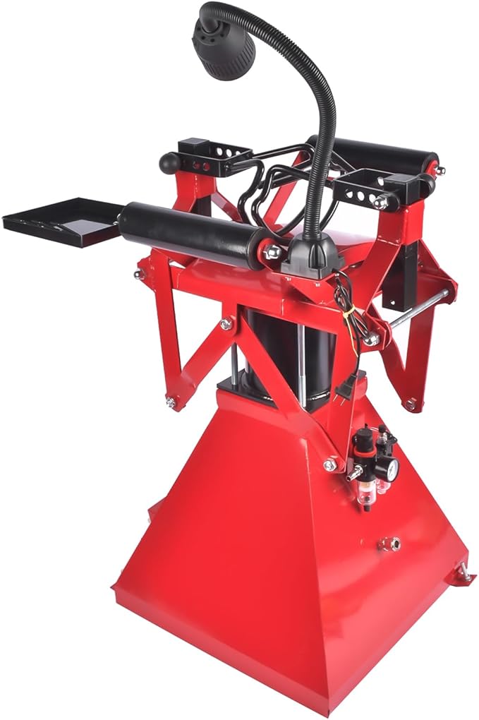 Tire Spreader Changer with Light Tire Repair Machine Wheel Patching Plug Tool for 4-15" Wide Auto Tire Repair