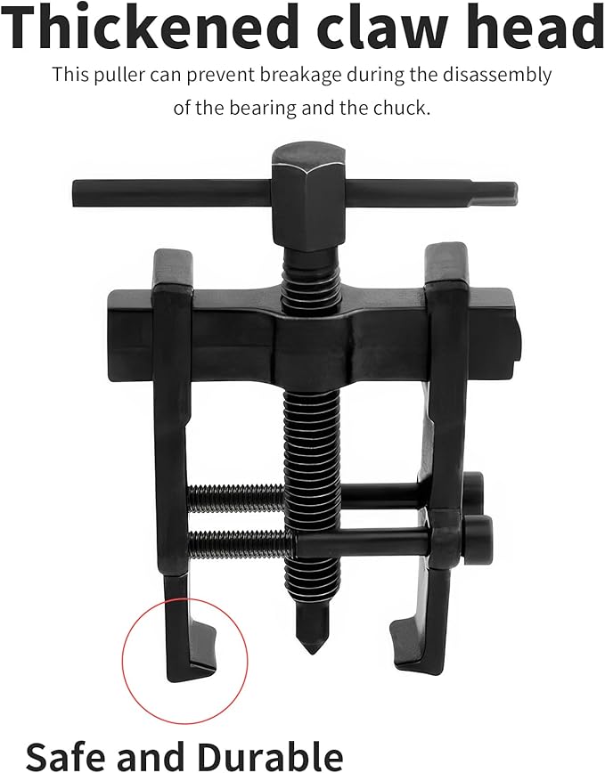 Beam 2 Jaw Puller 2" Universal Bearing Gear Pullers with 85mm T-Shaped Screw,High Carbon Steel Pullers,Adjuestable Pulley Removal Tool for Bearings/Flywheels/Pulleys Remove