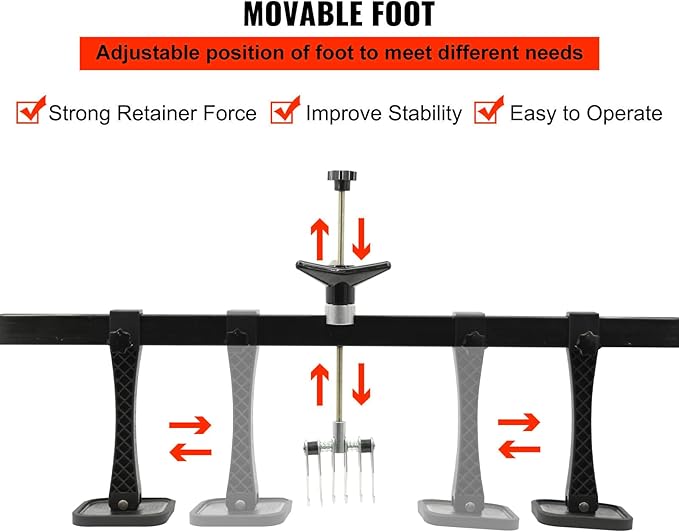 Car Dent Bar Hand Puller Pull Lever Pulling Kit Removal Hammer Repair Auto Body Tool (Black)