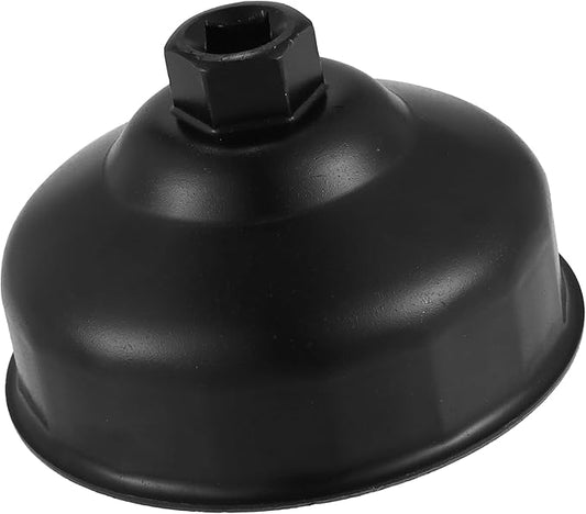 Car Oil Filter Wrench 86mm 16 Flutes Oil Filter Socket Wrench Housing Cap Socket Remover Tools for BMW X5 2000-2017 Metal Black