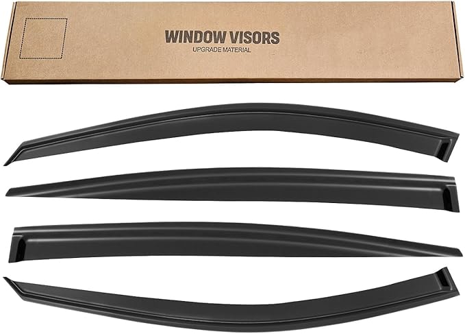 Window Rain Guards for 2019-2025 Nissan Altima, Window Visor Guard Vent Wind Shade Deflector Rain Shield Protector Sun Visor for 19-25 Altima 2020 2021 2022 2023,Tape-on/Outside-Mount, 4 PCS