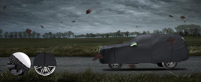 Car Cover Custom Fit for Toyota 4Runner 1995-2025,6 Layers Truck Cover Waterproof All Weather for Automobiles,Outdoor Full Exterior Cover,Rain, Sun, Wind Protection,Black