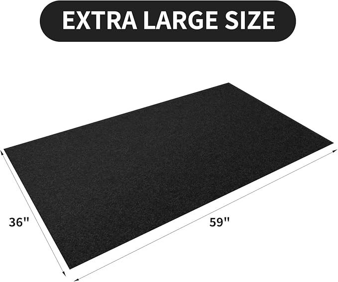 AAIN Oil Spill Mat (36" x 59"), Garage Floor Mat, Absorbent Oil Pad, Premium Maintenance Mat, Waterproof, Protect Garage Surface from Spill & Stain, Reusable, Washable, Durable, Black, 1PCS