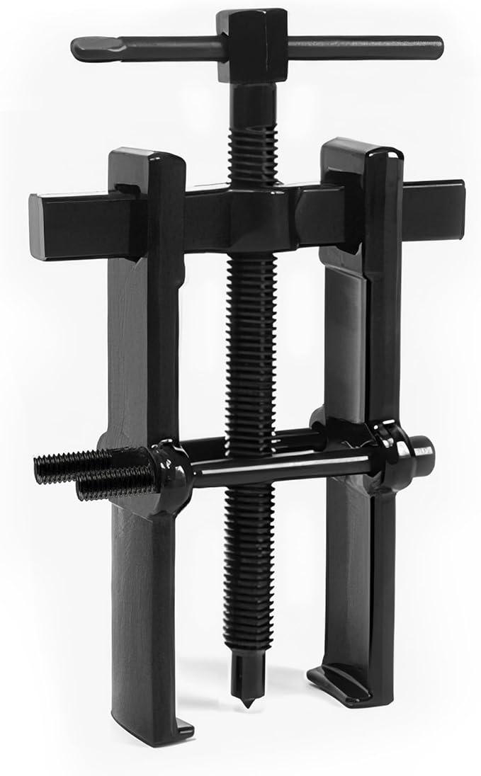 Beam 2 Jaw Puller 2" Universal Bearing Gear Pullers with 125mm T-Shaped Screw,High Carbon Steel Pullers,Adjuestable Pulley Removal Tool for Bearings/Flywheels/Pulleys Remove