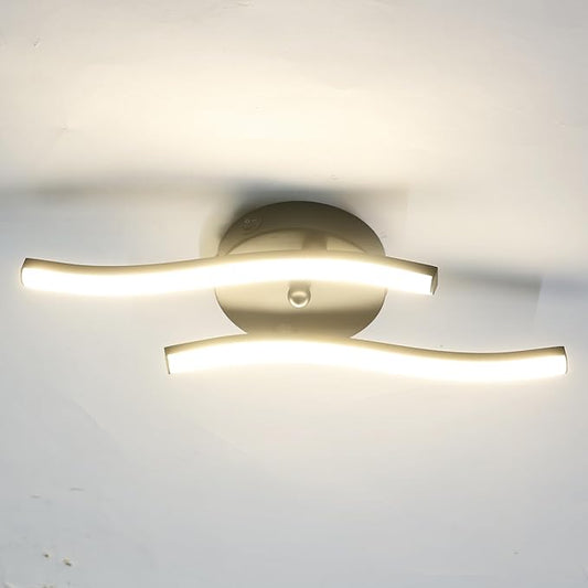 12V RV 16inch LED Ceiling Light Fixture, 12V RV Interior Light Fixture with On&Off Switch, 12Volt Wall Reading Light Fixture, Dimmable, 4000K for Motorhome Camper Trailer (no Need Assemble)