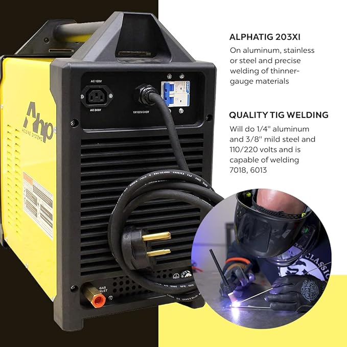 NEW 2024 AHP AlphaTIG 203Xi Amp IGBT AC DC Tig/Stick Welder with PULSE 110/220v 3 YEARS WARRANTY