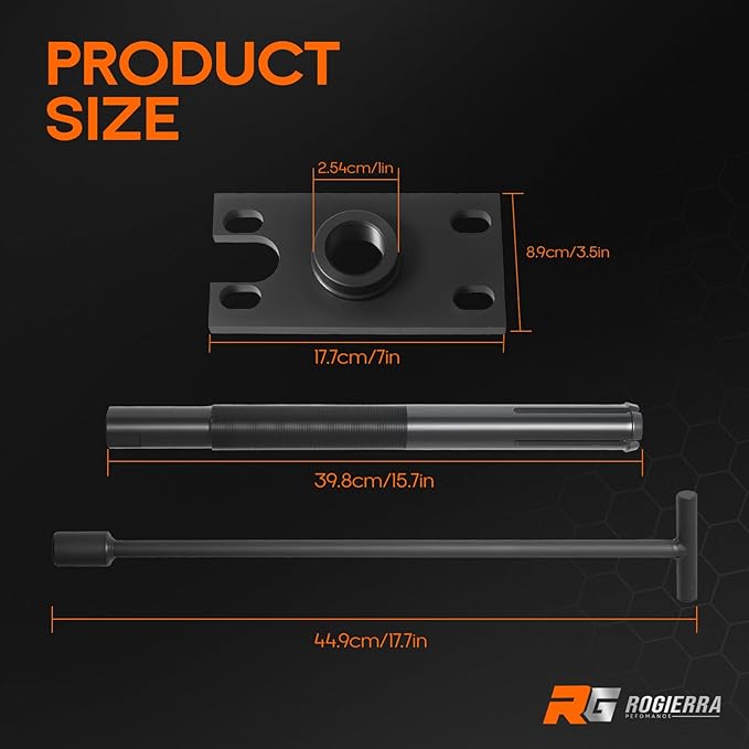 Gimbal Bearing Puller and Installer Tool Kit for Mercruiser Alpha, Alpha 1, MR, Bravo, OMC & Volvo - Heavy Duty Carbon Steel Marine Bearing Remover/Extractor