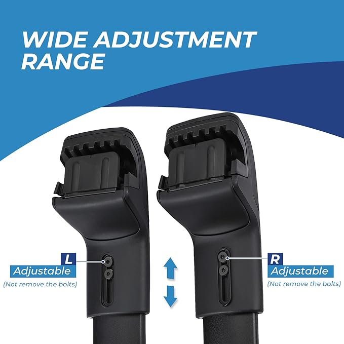 JOYTUTUS Roof Rack Cross Bars Compatible with Toyota RAV4 2013-2018 with Side Rails, Aluminum Anti-Rust Car Cross Bar for Rooftop Cargo Carrier Bag Kayak Bike Snowboard