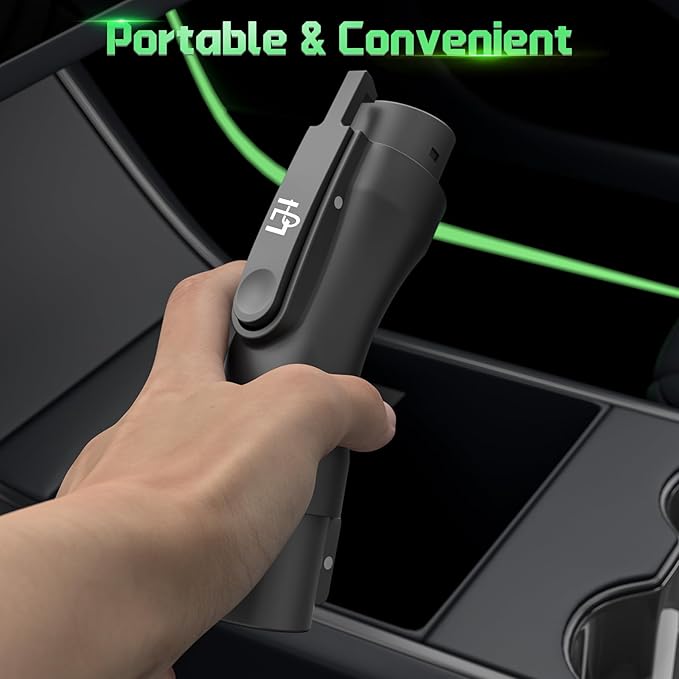 Tesla to J1772 Adapter,48A 250V NACS to J1772 Converter, Compatible with Tesla High Powered Connectors, Destination Chargers & Mobile Connectors for J1772 Electric Vehicles