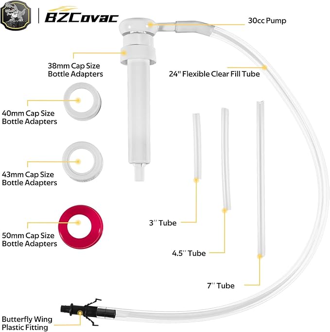 30cc Hand Oil Transfer Pump Fluid Pump for Gallon Bottles and Wide-Mouth Quart Bottles - Transfers Gear Oil, Transmission Fluid, Differential Fluid, and Antifreeze