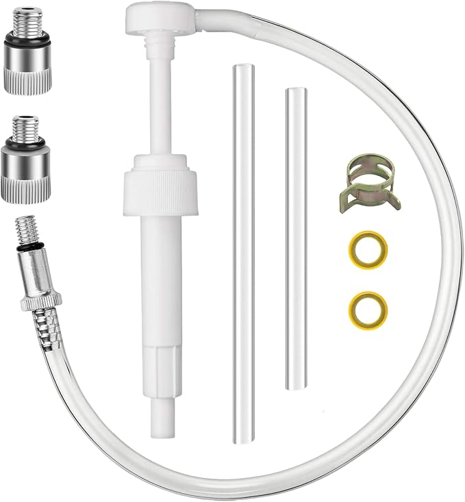 Lower Unit Gear Oil Pump for Standard Quart Bottles Boat Marine Engine Lube Liquid Suction Filling Siphon Manual Hand Tool Transmission Fluid Transfer Extractor