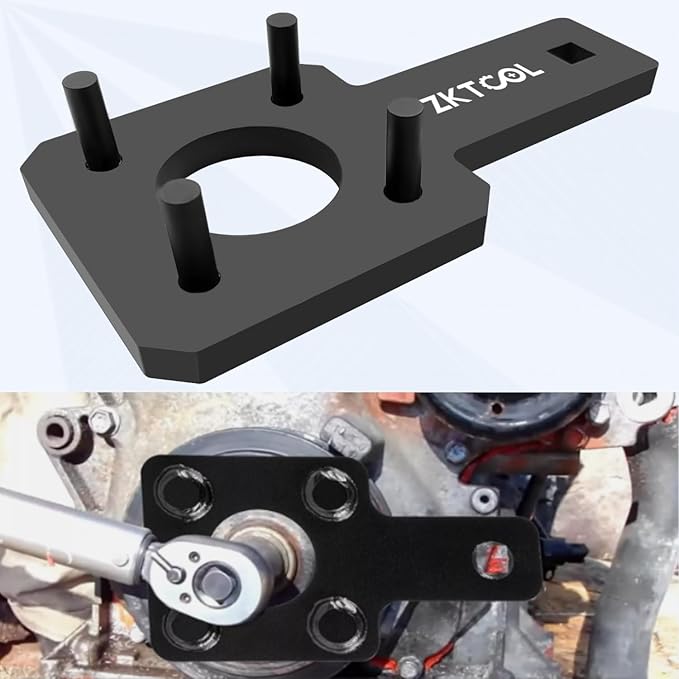 ZKTOOL 10PC Camshaft Pentastar Timing Chain Tool and Holding Tool, Crankshaft Pulley Wrench,Kit for VW Chrysler Jeep Dodge Grand Cherokee Wrangler V6 3.6L, OEM 10200A,10202,10369A,2025200090, 10198A
